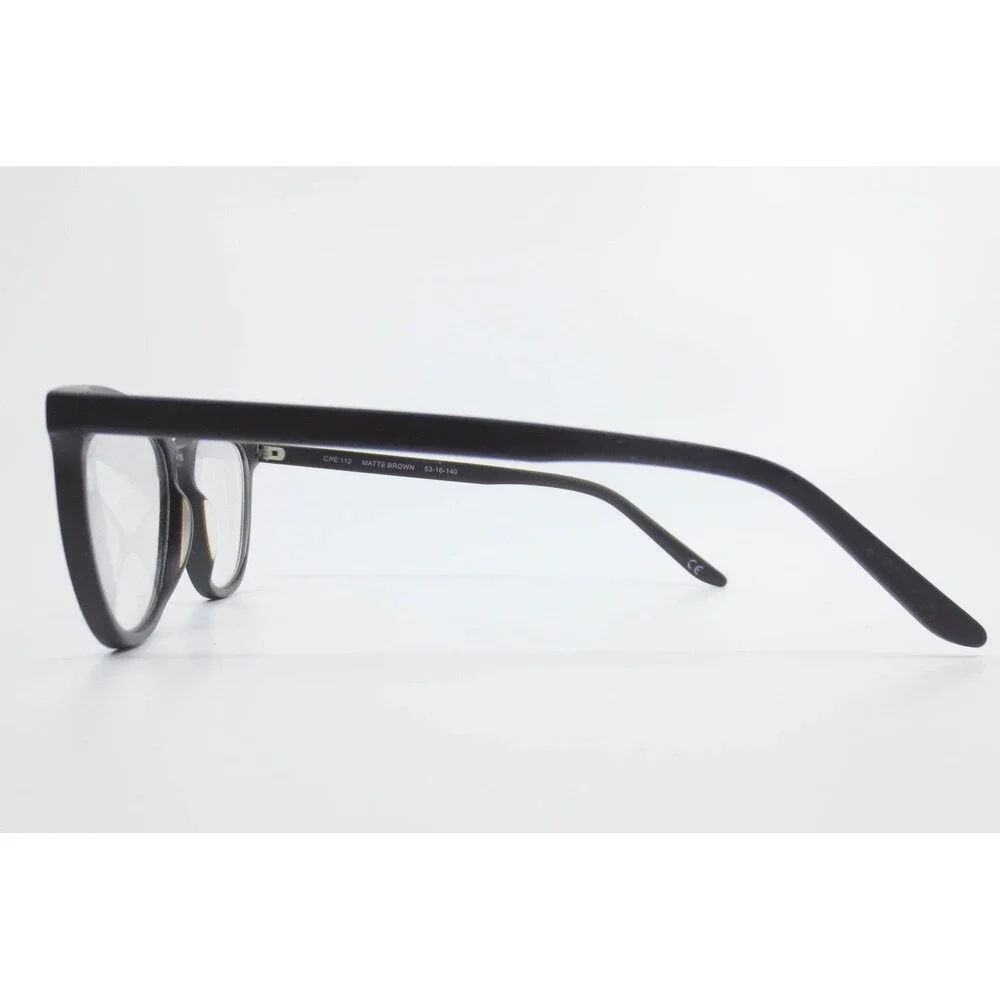 CPE 112 Matte Brown Cat Eye Eyeglass Frames 53-16-140 Round Glasses